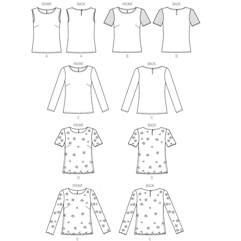 Patron Butterick 6754/B5 - Haut