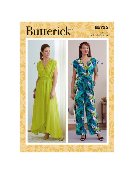 Patron Butterick 6756/A5 - Combinaison