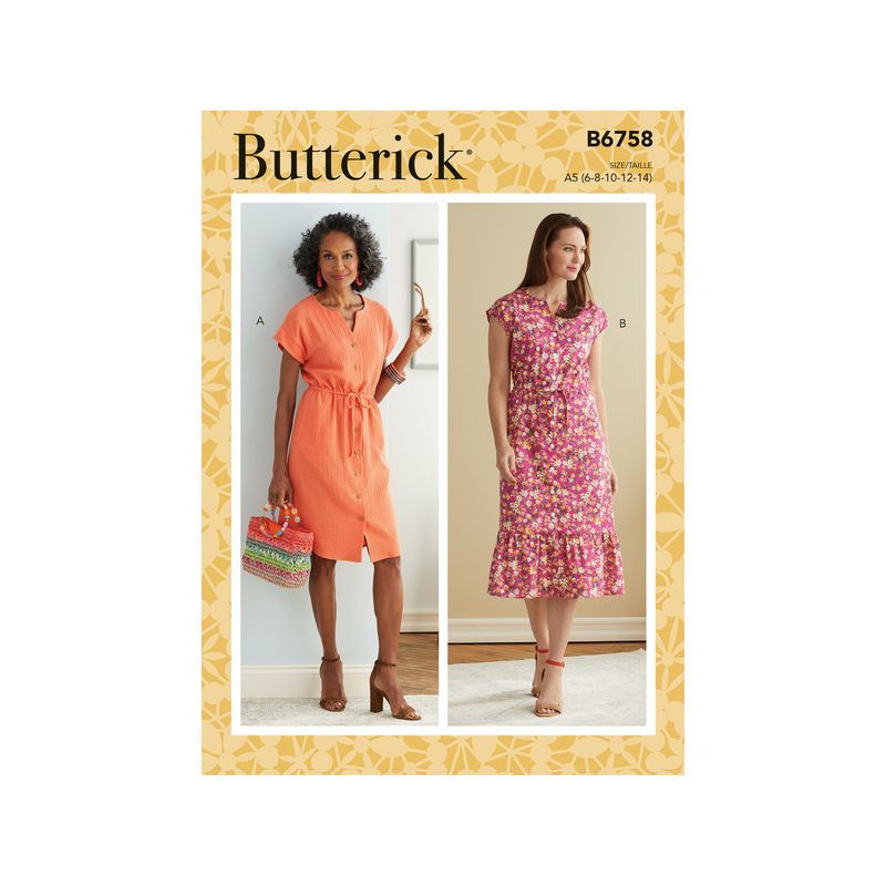 Patron Butterick 6758/A5 - Robe