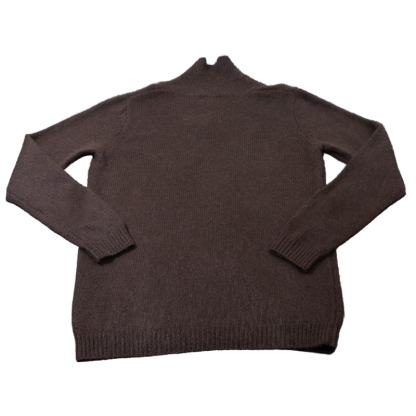 Pull 100% Yak fermeture brandebourg - Marron (Taille S) 2