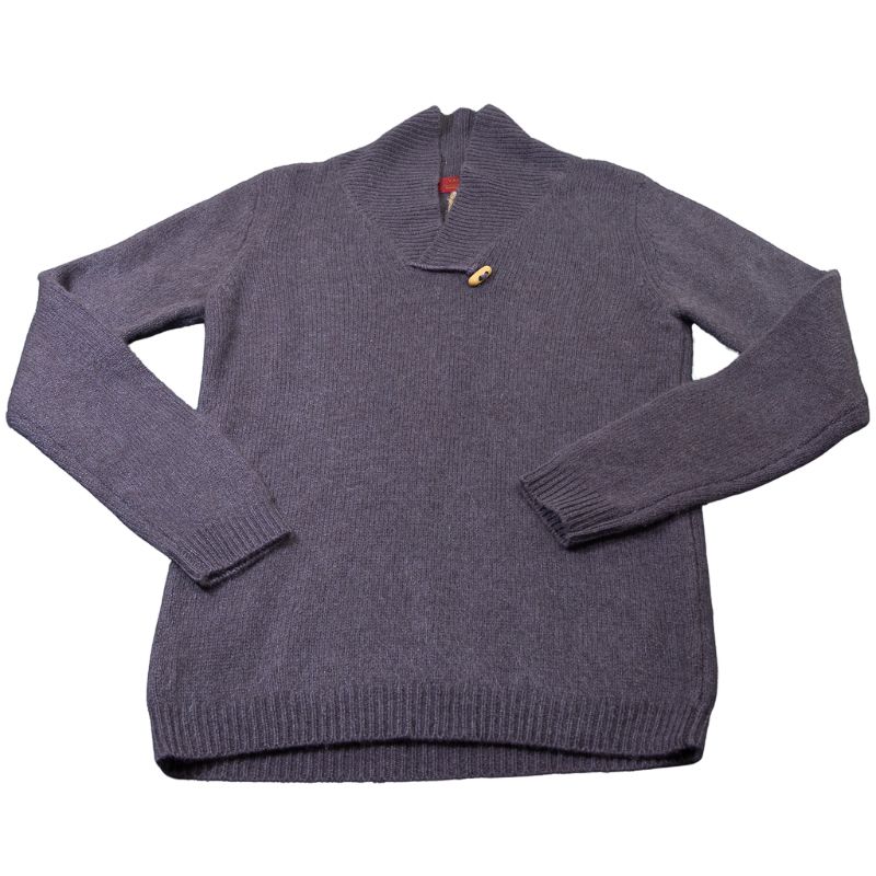 Pull 100% Yak fermeture brandebourg - Taupe (Taille S)