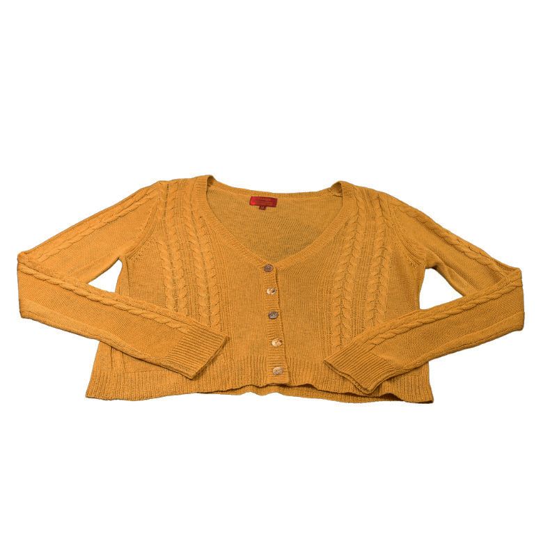 Gilet torsadé 100% Yak - Moutarde (Taille M)