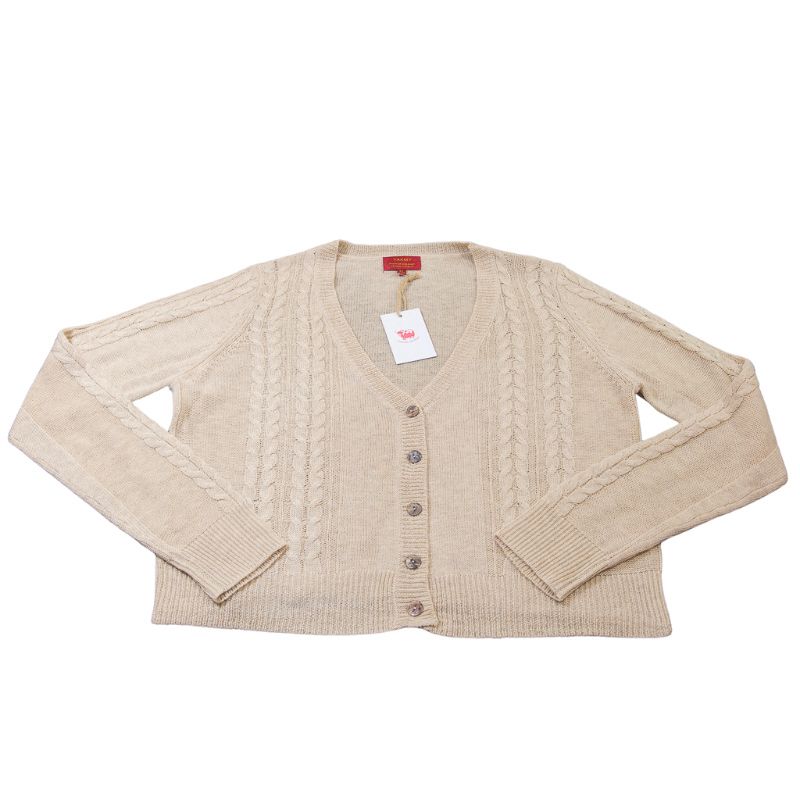 Gilet torsadé 100% Yak - Beige (Taille XL)