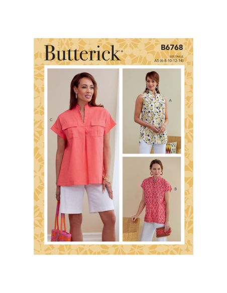 Patron Butterick 6768/A5 - Haut