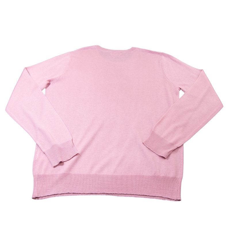 Pull col rond 100% Yak - Rose (Taille XXL)