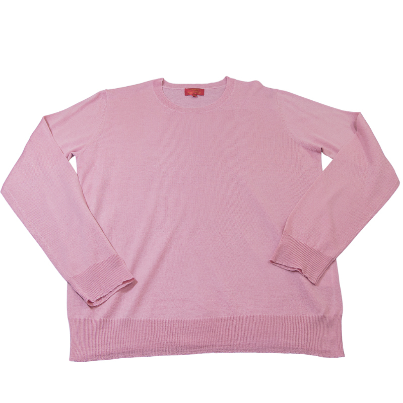 Pull col rond 100% Yak - Rose (Taille XXL)