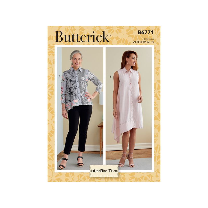 Butterick 6771/A5 - Chemise et robe chemisier