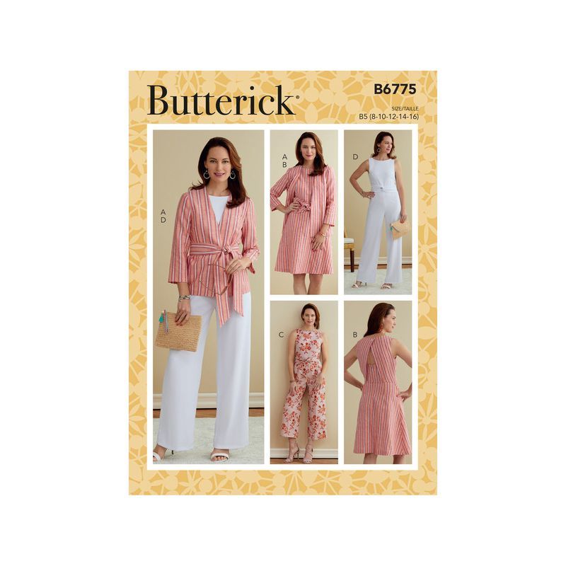 Patron Butterick 6775/B5 - Veste, robe et combinaison