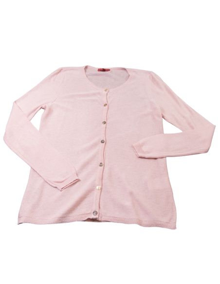 Gilet fin 100% Yak - Rose (Taille S)