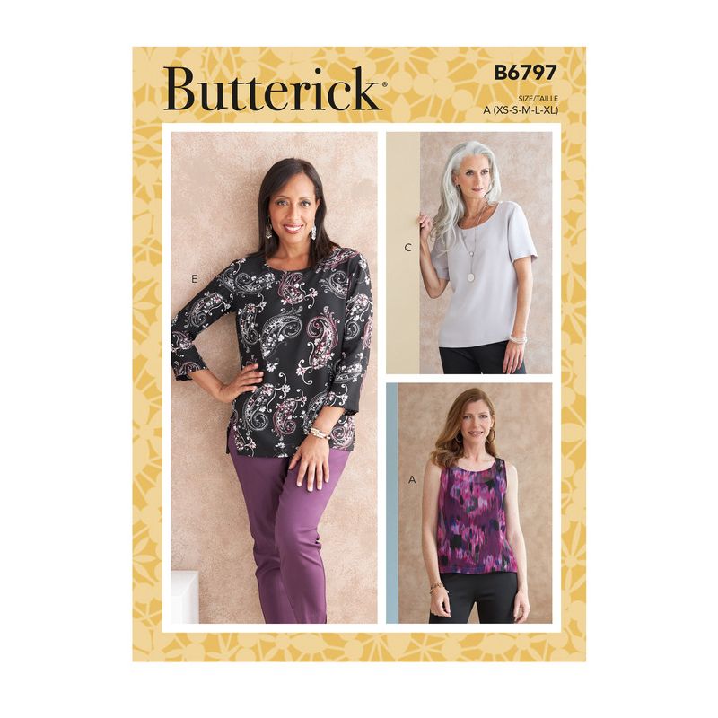 Patron Butterick 6797/A - Haut