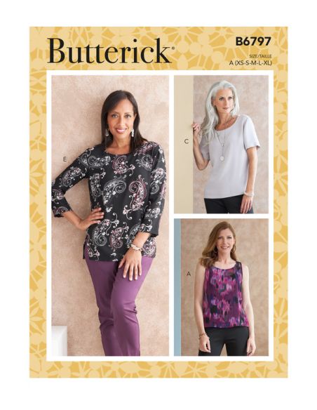 Patron Butterick 6797/A - Haut