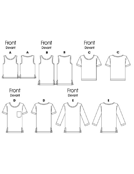 Patron Butterick 6797/A - Haut