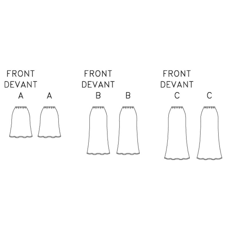 Butterick 6799/A5 - Jupe trapèze