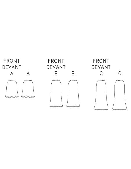 Butterick 6799/A5 - Jupe trapèze