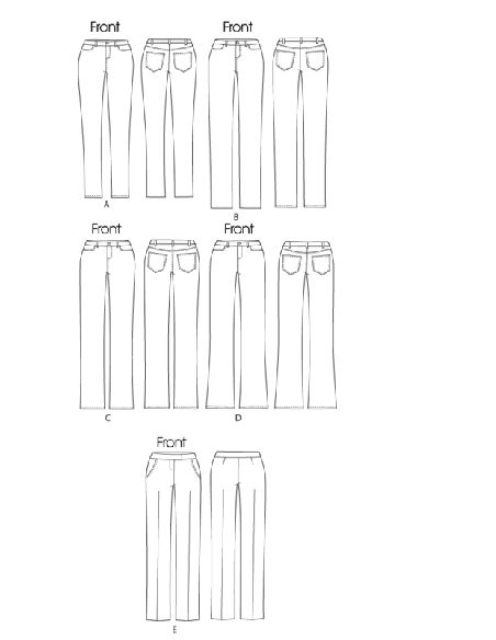 Butterick 6800/A5 - Pantalon