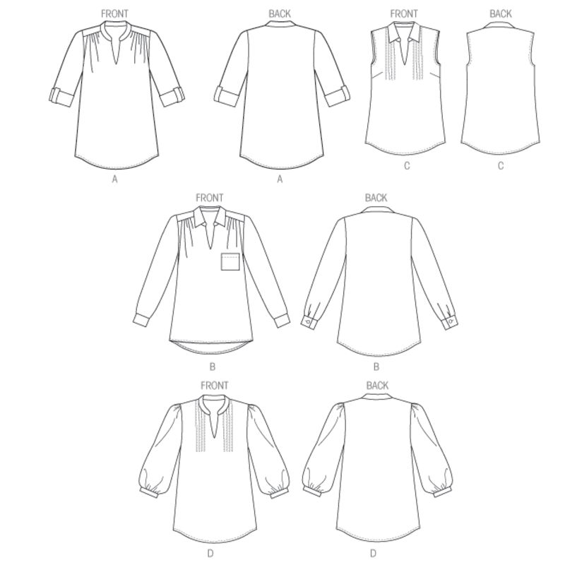 Patron Butterick 6801/B5 - Haut