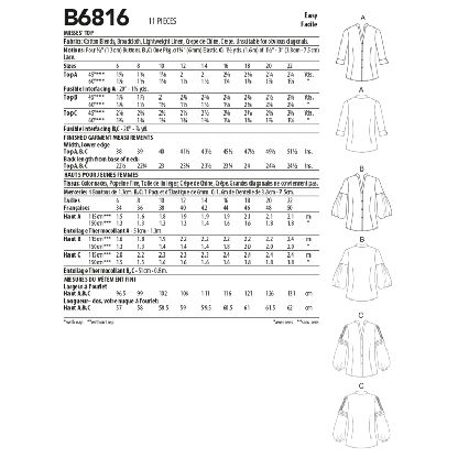 Butterick 6816/A5 - Haut 2