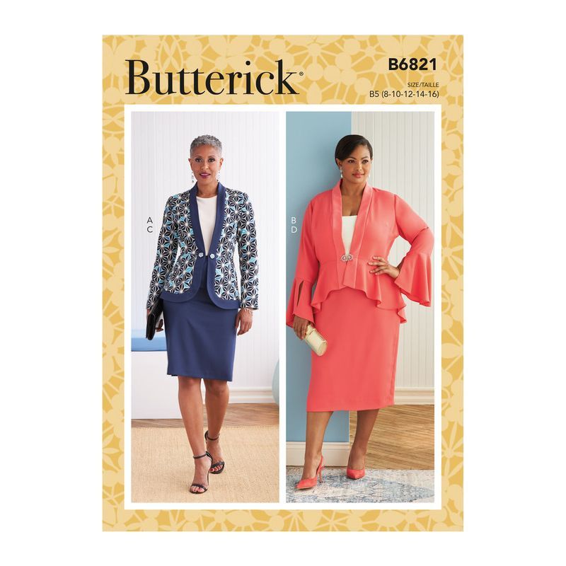 Patron Butterick 6821/B5 - Veste et jupe