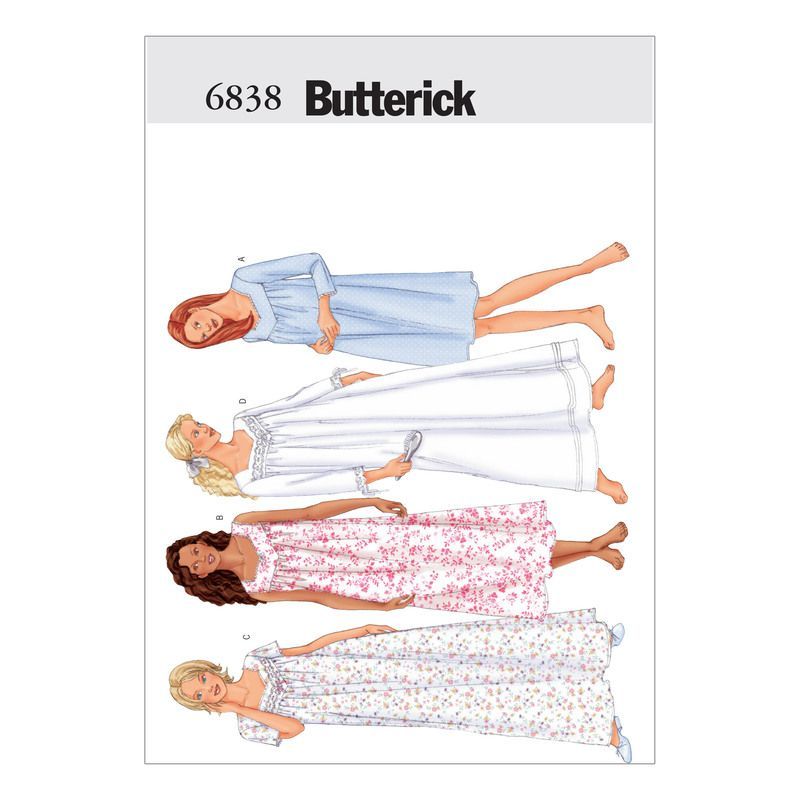 Butterick 6838/XS - Chemise de nuit