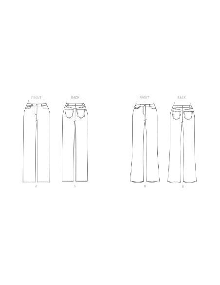 Patron Butterick 6840/B5 - Jean