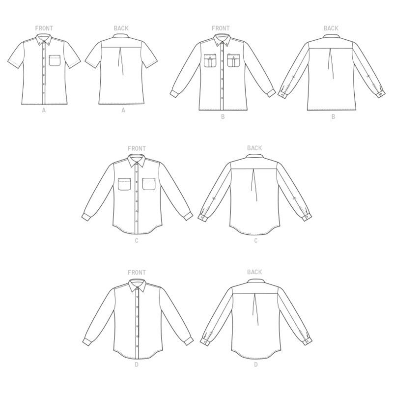 Patron Butterick 6841/XM - Chemise