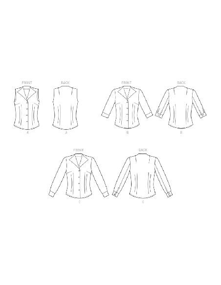 Patron Butterick 6842/B5 - Chemise