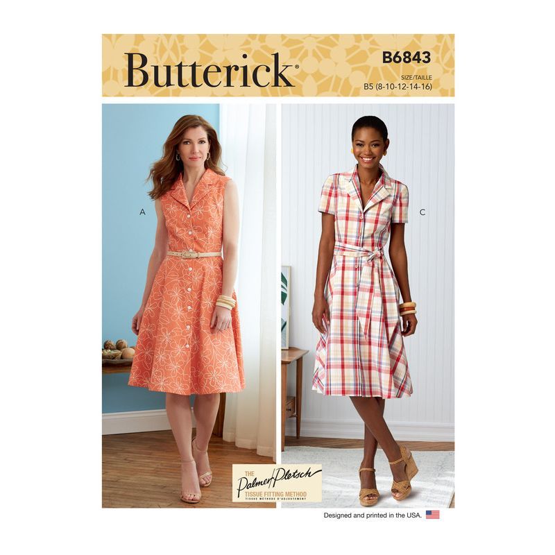 Patron Butterick 6843/B5 - Robe chemisier