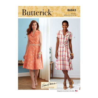 Patron Butterick 6843/B5 - Robe chemisier