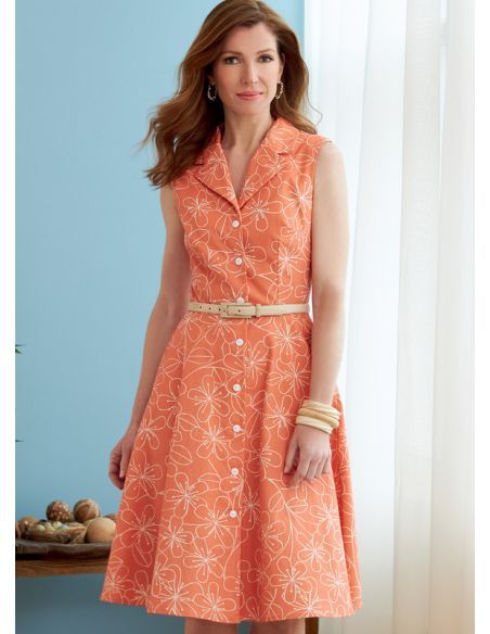 Patron Butterick 6843/B5 - Robe chemisier