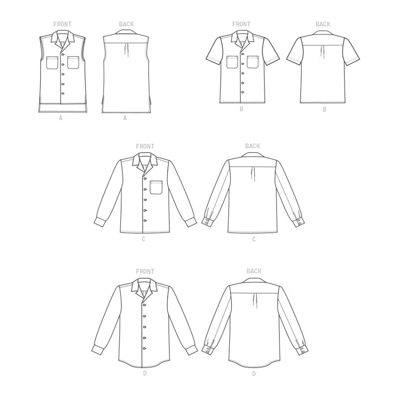 Patron Butterick 6846/XM - Chemise