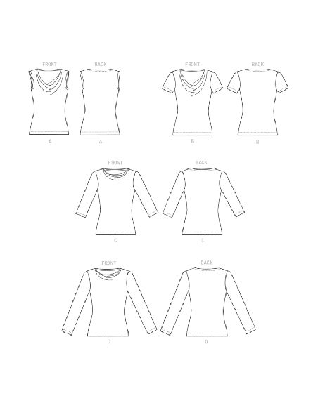 Patron Butterick 6847/B5 - Haut