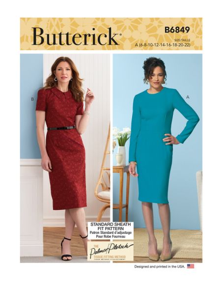 Patron Butterick 6849/A - Robe