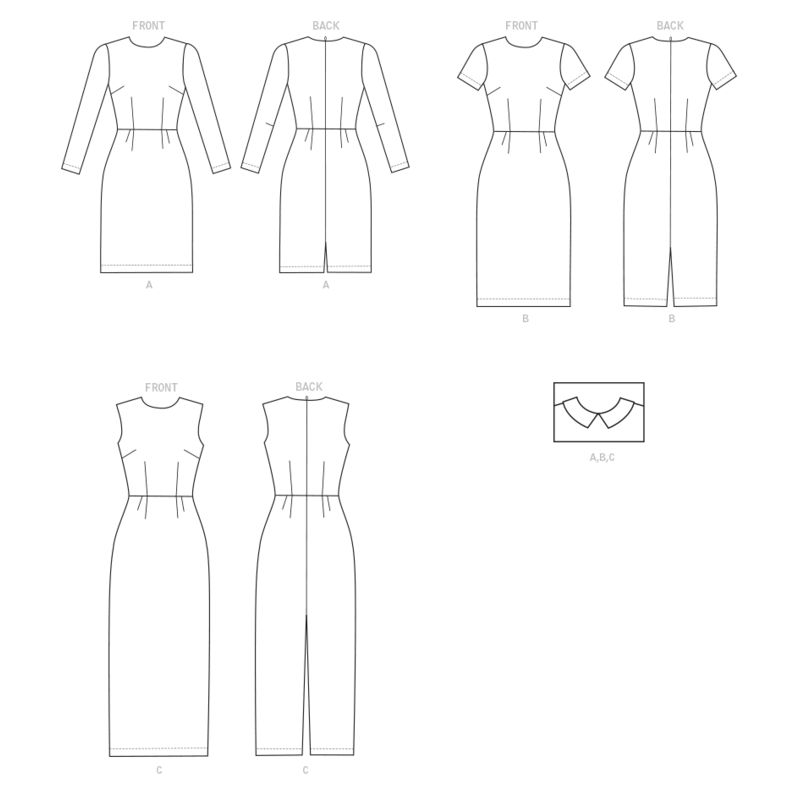 Patron Butterick 6849/A - Robe