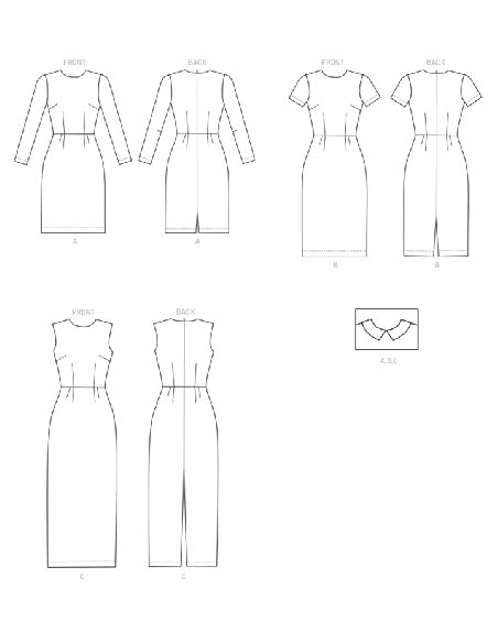 Patron Butterick 6849/A - Robe