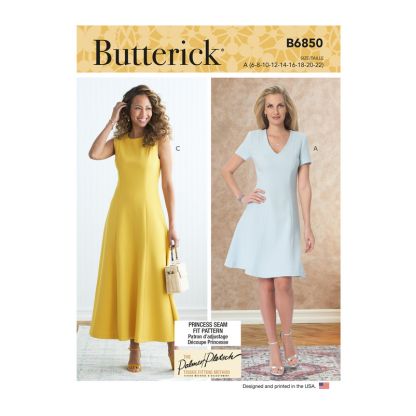 Patron Butterick 6850/A - Robe