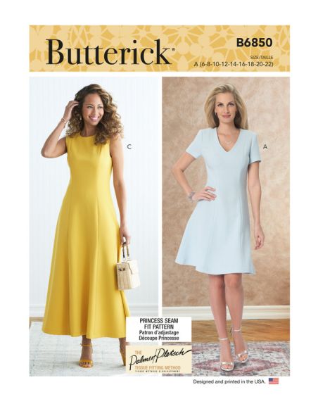 Patron Butterick 6850/A - Robe