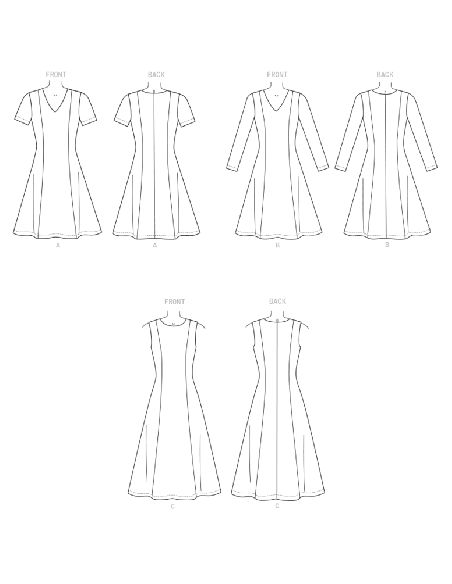 Patron Butterick 6850/A - Robe