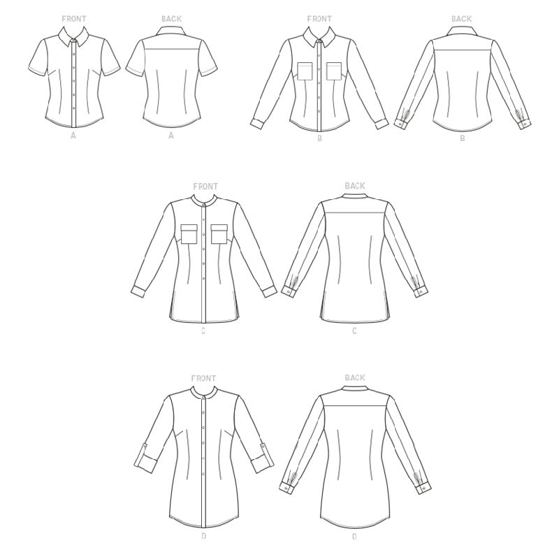 Patron Butterick 6852/B5 - Chemise