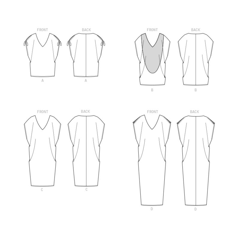 Patron Butterick 6853/Y - Tunique et robe