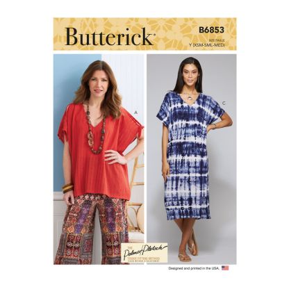Patron Butterick 6853/Y - Tunique et robe