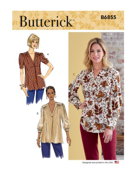 Patron Butterick 6855/A - Haut