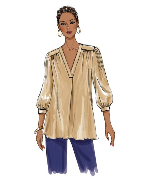 Patron Butterick 6855/A - Haut