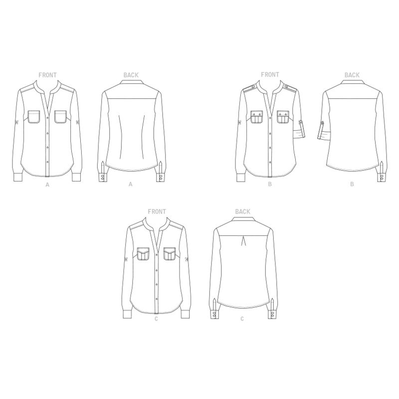 Patron Butterick 6856/B5 - Haut