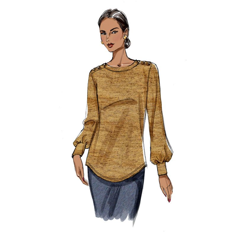 Patron Butterick 6857/A - Haut