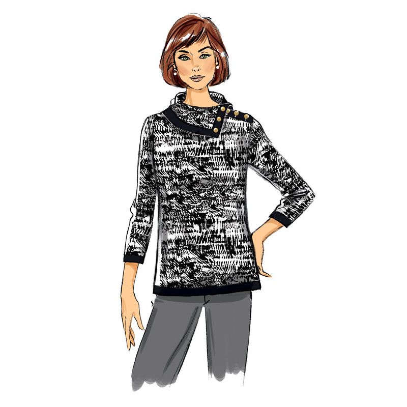 Patron Butterick 6857/A - Haut