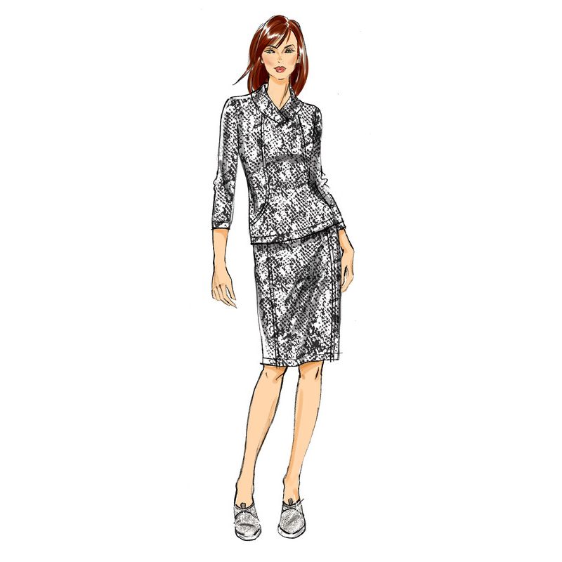 Patron Butterick 6858/Y - Robe, haut, jupe et pantalon