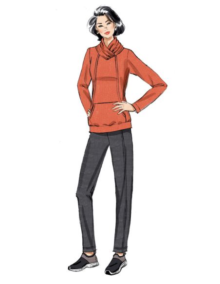 Patron Butterick 6858/Y - Robe, haut, jupe et pantalon