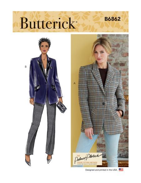 Patron Butterick 6862/B5 - Veste