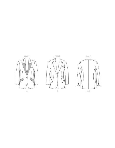 Patron Butterick 6862/B5 - Veste