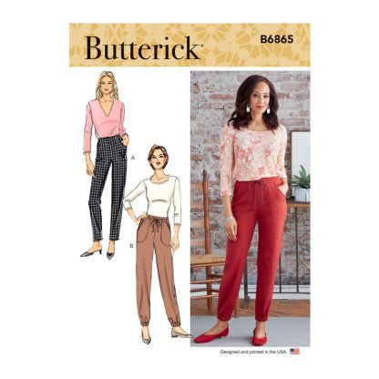 Patron Butterick 6865/A - Pantalon